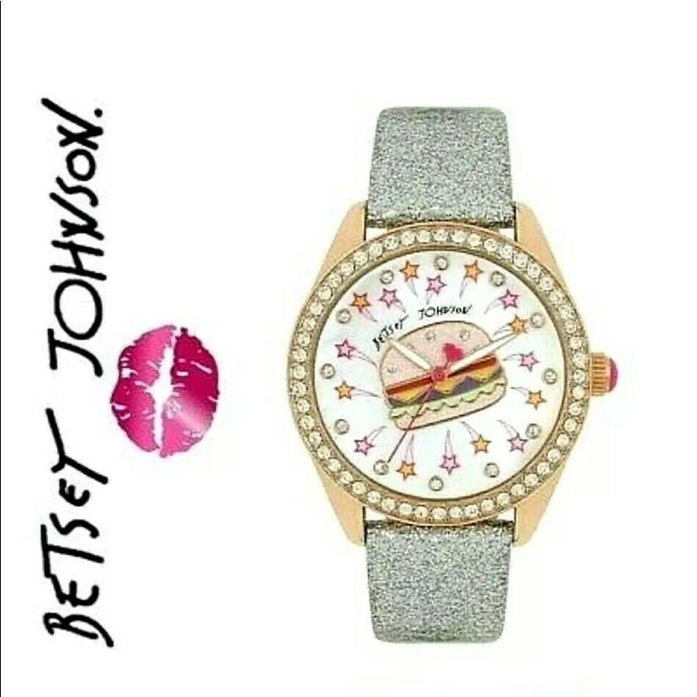 🔥NWT  BetseyJohnson Fun Cheeseburger Watch🔥